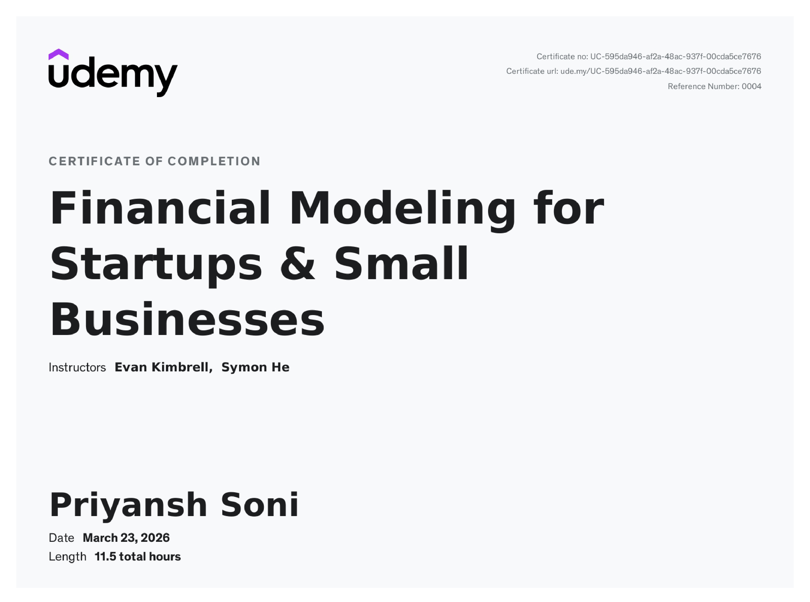 Financial Modelling for Startups & Small Business
